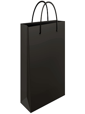 MITOS-Saco Prenda Cor Sólida-90/120g 14x39x8cm-Preto-B
