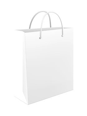 MITOS-Saco Prenda Cor Sólida-90/120g 22x31x10cm-Branco-M