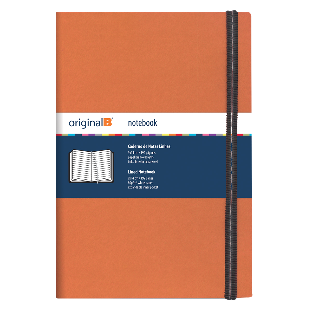 ORIGINALB-Bloco linhas(9*14cm)192pg-branco80g-elast+fitilho+